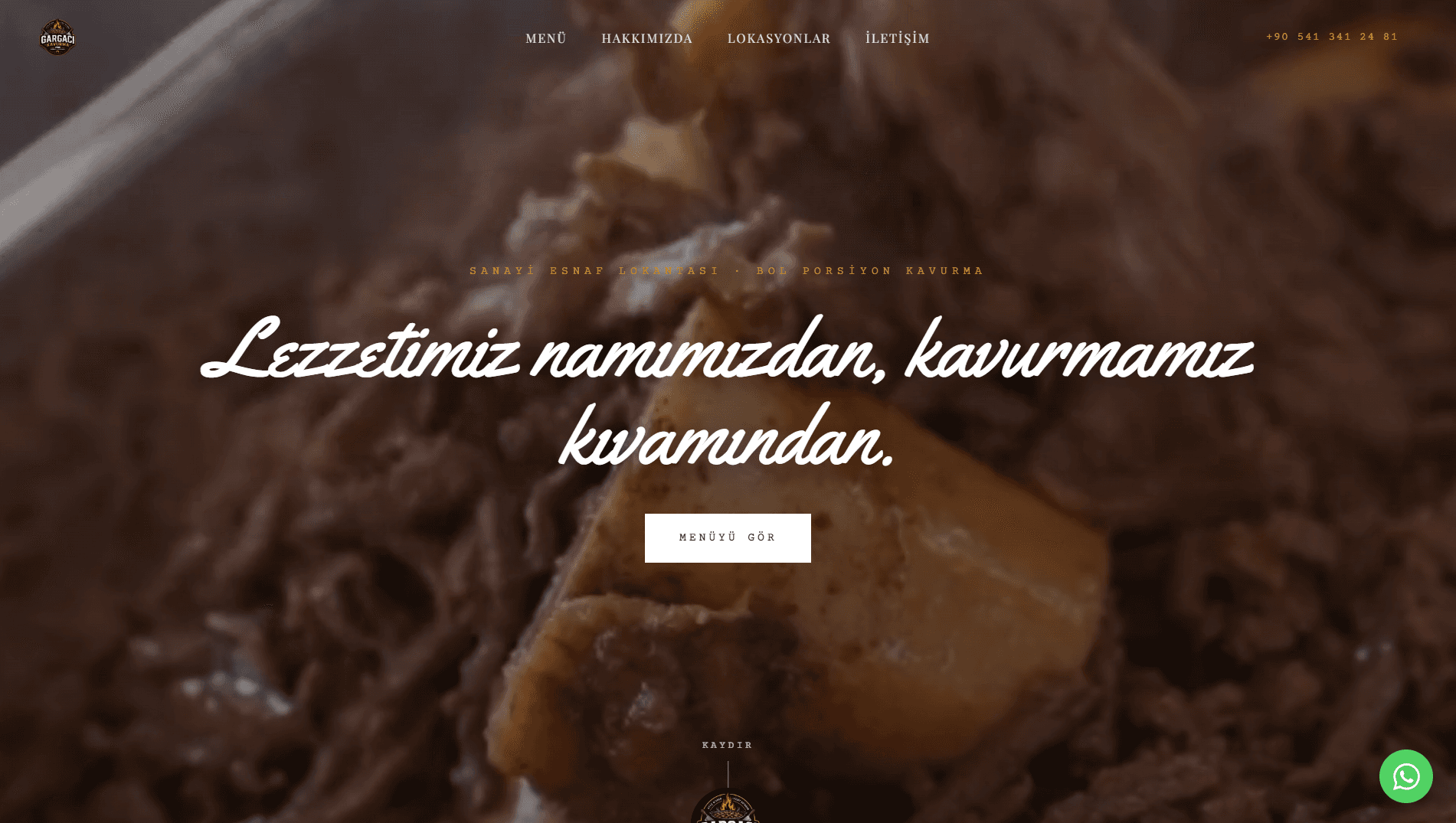 gargaci arayüzü — kare 1